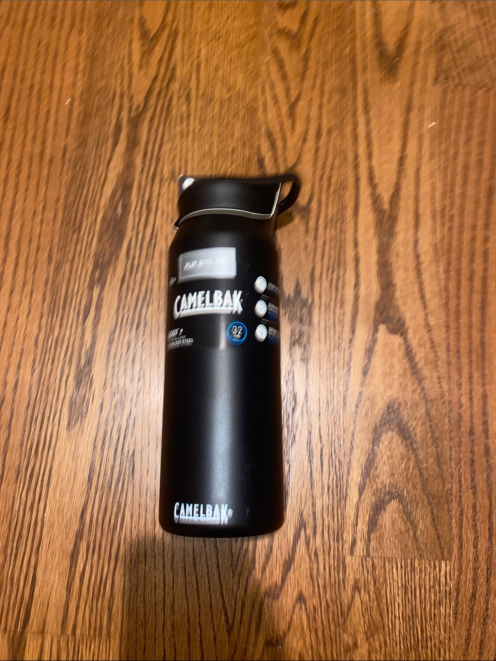 NWT CamelBak Eddy+ Black Stainless Bottle